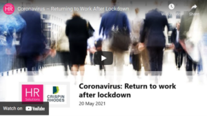 Coronavirus - Returning to Work